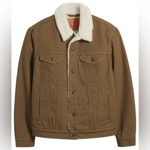 Levi's Tan Sherpa Lined Jacket
